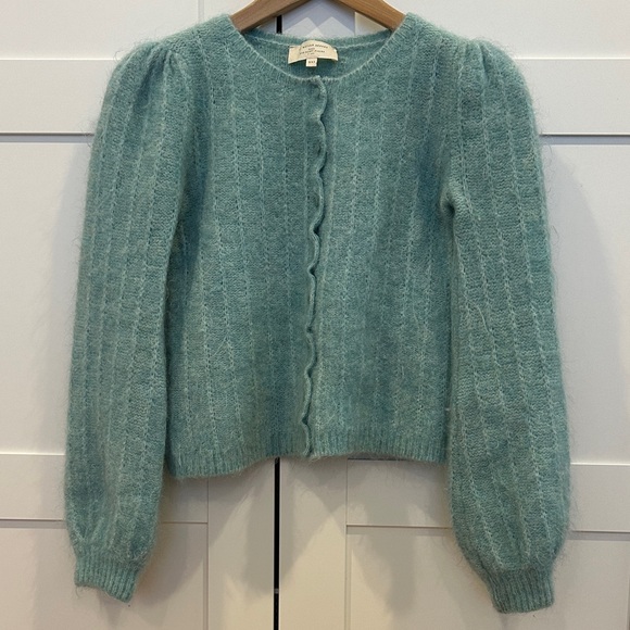Sezane Sweaters - Sézane Seagreen Wool Cardigan XXS
